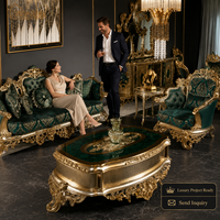 Canapé européen de luxe, meubles de salon classiques vintage, ensembles de canapés en bois massif sculpté et tissu, style classique de luxe