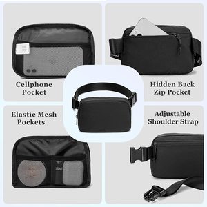 Benutzer definiertes Logo Radfahren Telefon Tasche Nylon Hydrat ion Gürtel tasche Gürtel Laufen Sport Wasserdichte Taillen tasche für Frauen Männer - Product Image 3