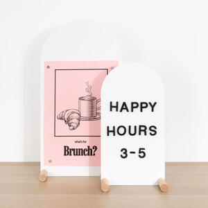 カスタムデスクトップ磁気卓上アーチサインボードサインテーブルスタンド - Product Image 1