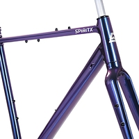 700C Aluminium Gravel Bike Rahmen SpiritX Wind Interne Kabelführung Steckachse Flat Mount Scheibenbremse BSA68 Abenteuer-Radfahren