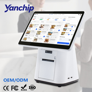 15,6-Zoll Dual-Screen POS-Kassensystem mit Windows 10, integriertem 58mm / 80mm Drucker, Bluetooth / WLAN für Einzelhandelskassen - Product Image 1