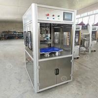 Chaîne de production ronde de gâteau au fromage Coupeur de nougat à ultrasons Machine de découpe de gâteau de boulangerie industrielle à ultrasons