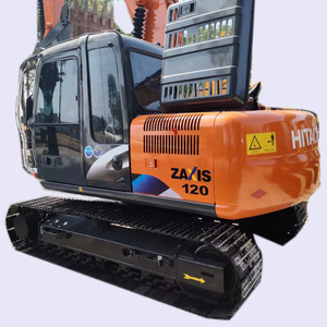 Excavadora de movimiento de tierras original CE Hitachi ZX120 12 TON Excavadora hidráulica sobre orugas en buenas condiciones de funcionamiento - Product Image 1