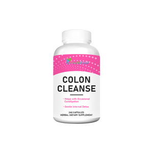 Custom Label Detox Slimming Capsule Colon Cleanse Capsules Senna Leaf Powder <b>Supplement</b> with Probiotics Support Healthy Metaboli - Product Image 1