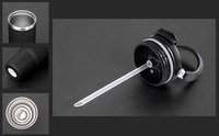 Gobelet isotherme en acier inoxydable à double paroi sans BPA de grande capacité 40 oz avec poignée