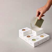 Boîte d'emballage personnalisée pour savon, papier kraft, fleur, 10 unités