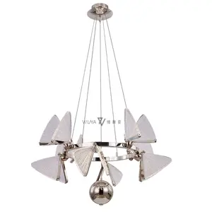 Modern LED Light Butterfly Organic Acrylic Home Romantic Dream Chandelier Bedroom