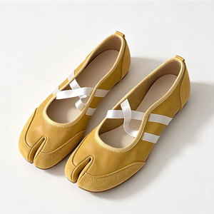<span class=keywords><strong>Ballerine</strong></span> Vintage da <span class=keywords><strong>Donna</strong></span> con Cinturino Incrociato e Punta Aperta, Fodera in Microfibra e Suola in Gomma per Taglie Grandi - Product Image 5