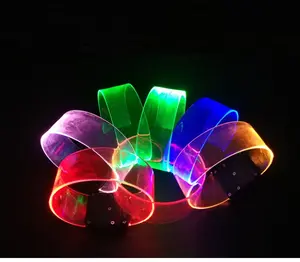 Braccialetti per feste a LED lampeggiante braccialetto illuminato attivato per bomboniera