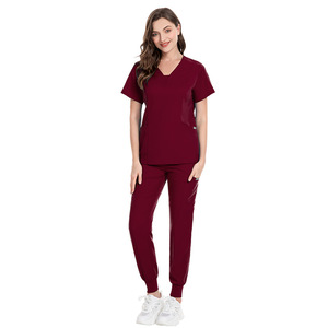 42030 Set di cura traspirante personalizzato più venduto manica corta uniforme medica <span class=keywords><strong>Scrub</strong></span> medicali <span class=keywords><strong>Scrub</strong></span> uniformi Set uniformi - Product Image 4