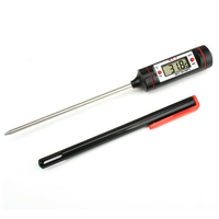 Thermomètre numérique alimentaire Thermomètre à viande à lecture instantanée Thermomètres de cuisson avec longue sonde pour barbecue de cuisine