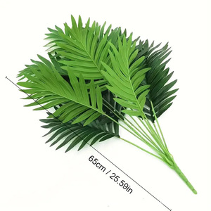 Plante artificielle de palmier Areca vert, feuilles en fer, en pot, pour décoration de salon, modèle 600012, mariage - Product Image 2