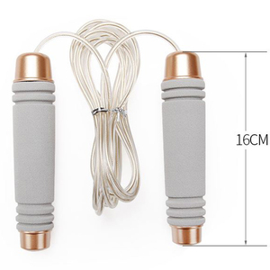 เชือกกระโดดปรับความเร็วได้ รา<span class=keywords><strong>คา</strong></span>โรงงาน พร้อมลูกปืน สายเหล็ก สำหรับออกกำลังกายที่บ้าน - Product Image 5