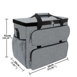 Sewing Machine Storage <b>Bag</b> Oxford Fabric Rectangular Transparent Design For Travel And Home Use 80x60x38cm - Product Image 2