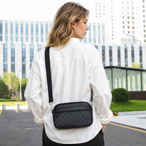 Sac messager en cuir PU imprimé pour homme, nouvelle tendance 2026, pochette carrée texturée, résistant à l'usure, en polyester, 8 pouces - Product Image 4