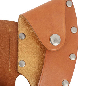 Genuine Leather Cover Sheath for Outdoor Survival Knife OEM Customizable Color Durable Fixed Blade Cover For Sale - Product Image 4