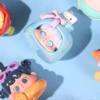 QOQO to Sea with You MINI FACE Series PVC Blind Box Plush Toys |   Cadeaux tendance et figurines décoratives à l'échelle 1/12