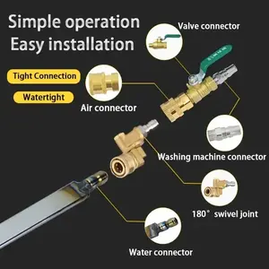 Outil de nettoyage portable pour réservoir d'eau de voiture en acier - Product Image 1