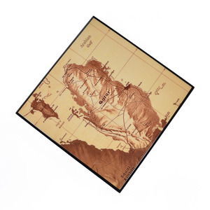 Boîte en bois personnalisée avec carte du <span class=keywords><strong>monde</strong></span> imprimée, couvercle à charnière, emballage cadeau de luxe vintage en bois pour dattes et chocolats, idéale pour souvenirs et objets précieux - Product Image 3