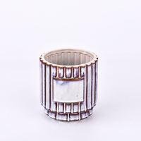 Pot à bougie en céramique vide, style nordique, vente en gros, décoration de mariage, produit phare en Chine