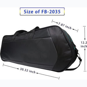 Échantillon gratuit Sac de raquette de tennis de table imperméable personnalisé Sac de raquette de badminton Sac de tennis de 6 raquettes - Product Image 2