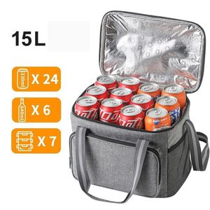 Sac personnalisé en tissu Oxford, sac à bandoulière pour le stockage des aliments, boîte à vin pour pique-nique, sac isotherme pour le déjeuner - Product Image 2
