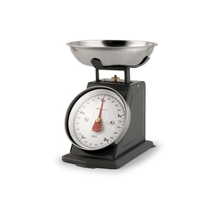 Bilancia da cucina meccanica in acciaio inossidabile con capacità di 5 kg e design analogico per misurazioni precise durante la cottura - Product Image 1