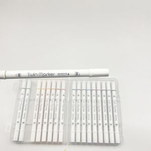 Ensemble de stylos marqueurs à encre à l'alcool à double pointe personnalisés à pointe en fibre, séchage rapide, imperméable, pour la peinture et la coloration des enfants - Product Image 4