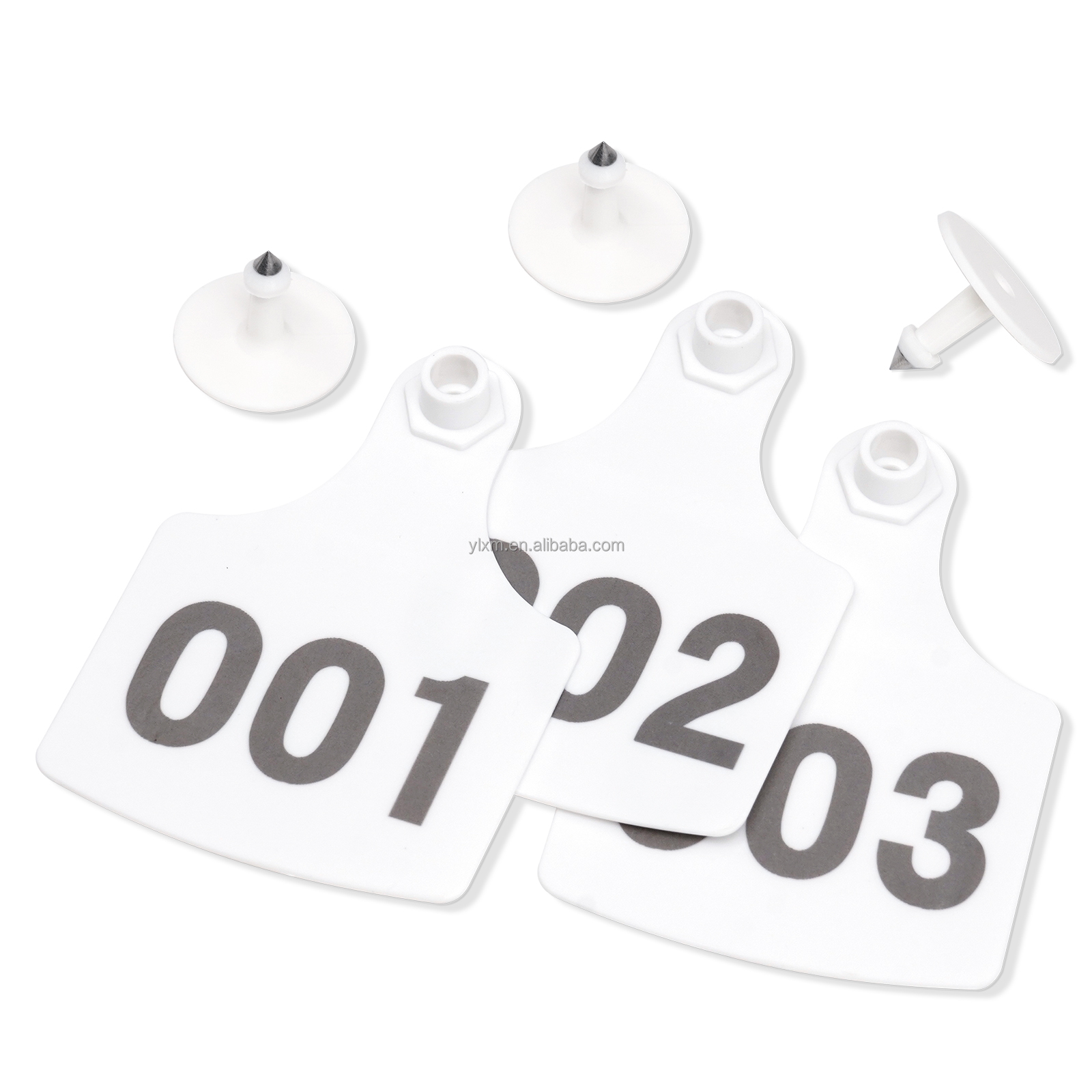 Étiquettes Oreille Bétail MUALROUS - 100Pièces Numérotées TPU Pour Vaches Chèvres Porcs