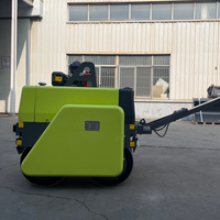 Nouveau Compacteur Vibratoire Manuel à Double Tambour Diesel de 0,6 Tonne (550 kg/330 kg) pour Asphalte, Marque Chinoise, Vente Chaude