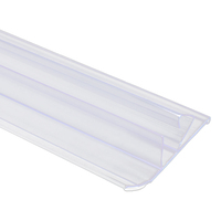 Porte-étiquette de bande de données en PVC transparent personnalisé en usine Huasso pour l'entreposage et les fournitures d'étagères de supermarché