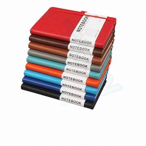 Carnet de notes à couverture rigide en cuir PU A5 B6 avec logo personnalisé, reliure parfaite, carnet de mots de passe - Product Image 2