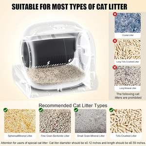 Toilette pour chat automatique intelligente électrique moderne, <span class=keywords><strong>robot</strong></span> de nettoyage automatique intelligent, petite boîte pour chat - Product Image 4