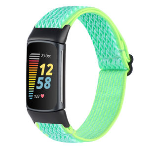 Bracelet de montre élastique en Nylon pour <span class=keywords><strong>Fitbit</strong></span> <span class=keywords><strong>Charge</strong></span> <span class=keywords><strong>5</strong></span> Bracelet respirant en Nylon <span class=keywords><strong>Sport</strong></span> Solo - Product Image 4