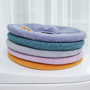 Housse de siège de toilette universelle, épaisse, tricotée, lavable, en polyester, pour l'automne et l'hiver, écologique, usage domestique - Product Image 3