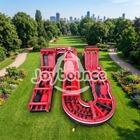 Nouveau design populaire, château gonflable personnalisé de grande taille, parcours d'obstacles gonflable pour enfants, pour utilisation en extérieur