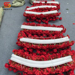 ดอกไม้ผ้าไหมสำหรับตกแต่งซุ้มทางเข้ารูปหัวใจสำหรับตกแต่งงานแต่งงานดีไซน์ใหม่เรียบเนียน - Product Image 2