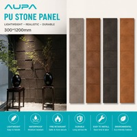 Revêtement mural en pierre artificielle légère en polyuréthane pour la décoration intérieure des villas, pierre PU