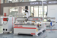 Máquina de mesa de trabajo al vacío 3D tallado carpintería CNC Router 1325 máquina enrutadora de madera