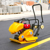 Compacteur de sol électrique Honda & Robin 6,5 ch, compacteur vibrant plat pour les industries de la construction