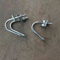 Collier de serrage en acier de 32 mm pour serre, connecteur en U - Robuste et stable
