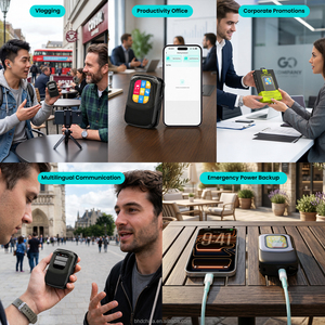 Auriculares TWS Inteligentes Multifuncionales con Pantalla LCD Inteligente, Cargador de Emergencia para Teléfono, Banco de Energía 2 en <span class=keywords><strong>1</strong></span>, Asistente de Voz con IA - Product Image 3