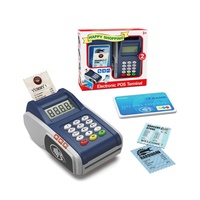 Caisse enregistreuse électronique pour enfants, terminal de paiement interactif avec lumières et sons, jeu d'imitation avec cartes bancaires