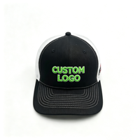 Casquettes de camionneur personnalisées de haute qualité, casquette de camionneur à 5 panneaux avec dos en maille, logo brodé 3D, casquettes imprimées personnalisées pour femmes et hommes