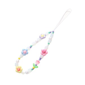 Heiße koreanische Version Handy kette Sweet Girl Pink Tulip Flower Beaded Handy Anhänger - Product Image 5