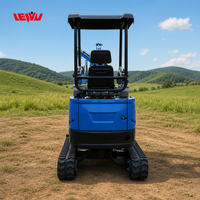 Mini-excavatrice de haute qualité avec moteur Kubota EPA, nouvelle machine agricole sur chenilles, mini-excavatrice de 1,2 tonne à vendre