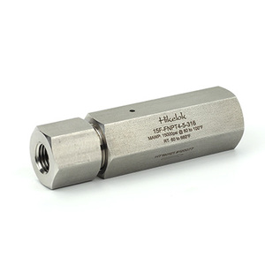 Fabricant Hikelok 15000 Psig HPBV Sièges PEEK bidirectionnels et tri-directionnels à passage complet pour composants hydrauliques 15BV UHP Shutoff V - Product Image 3