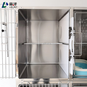 Jaulas para Gatos Veterinarias de Acero Inoxidable 304, Lujosas, Grandes, de 2 Niveles, 4 Puertas, Resistentes, Precio de Fábrica, Jaulas para Gatos al por Mayor con Baño - Product Image 4