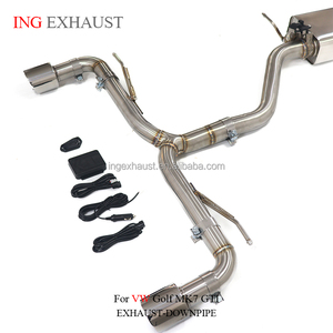 Sistema <span class=keywords><strong>de</strong></span> Escape Catback ING para Volkswagen <span class=keywords><strong>Golf</strong></span> MK7 <span class=keywords><strong>GTI</strong></span>, Tubo <span class=keywords><strong>de</strong></span> Acero Inoxidable con Silenciador con Válvulas, Buen Precio, Pieza <span class=keywords><strong>de</strong></span> Rendimiento Automotriz - Product Image 5