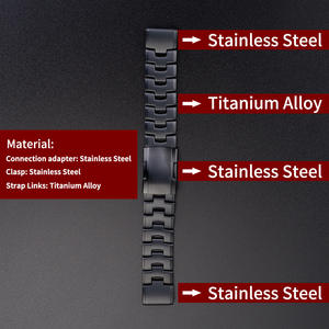 <span class=keywords><strong>Correa</strong></span> de acero inoxidable para reloj de aleación de <span class=keywords><strong>titanio</strong></span> <span class=keywords><strong>Garmin</strong></span> QuickFit 22/26mm para reloj Fenix7/5XPlus 6Xpro - Product Image 4